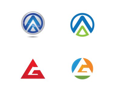 Bir Harf Logosu İş Şablonu Vektör simgesi