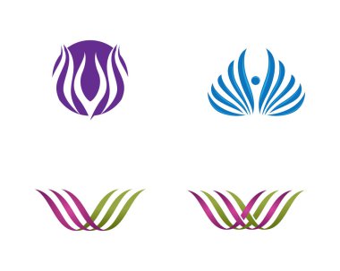 V Harfi Logo İş Şablonu Vektör Simgesi Simgesi