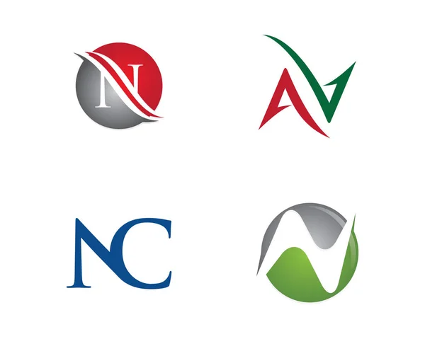 N Letter Logo Template — Stock Vector