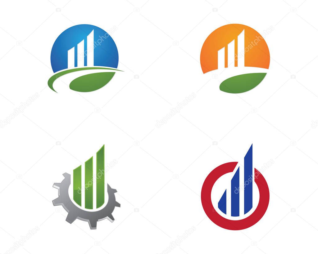 Business Finance professional logo template vector icon
