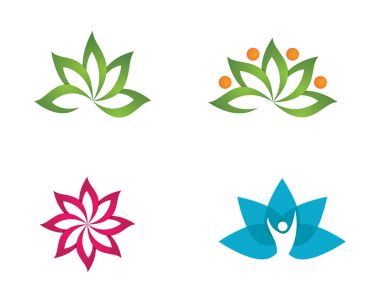Güzellik Lotus Logo şablonu