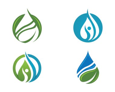 su damlası Logo Şablonu vektör çizimi tasarımı