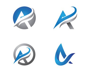 Bir Harf Logosu İş Şablonu Vektör simgesi