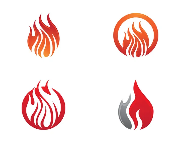 Brandflamme Logo-Vorlage — Stockvektor