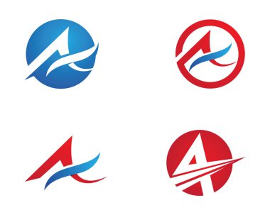 Bir Harf Logosu İş Şablonu Vektör simgesi