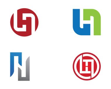 H harfi Logo iş şablonu vektör simgesi