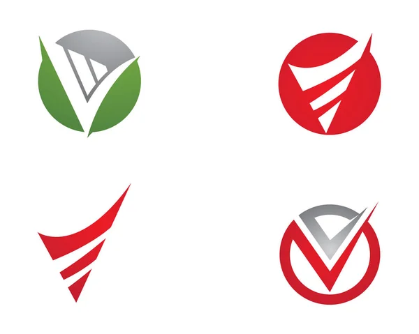 V Letter Logo Business Template Vector icon — Stock Vector