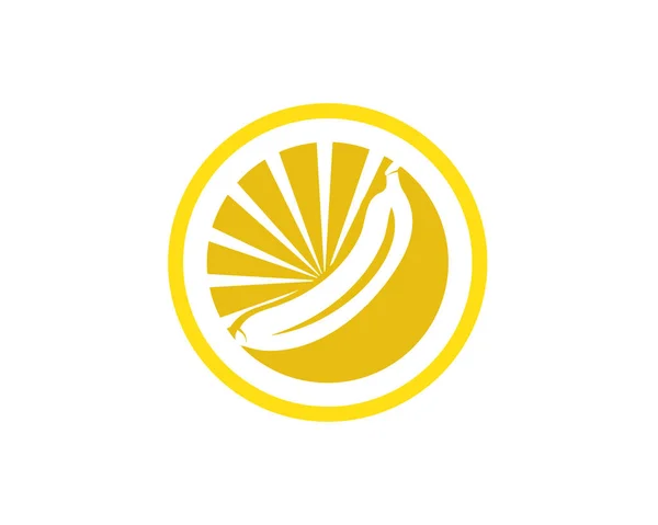 Banana Logo Vorlage Vektor Illustration — Stockvektor