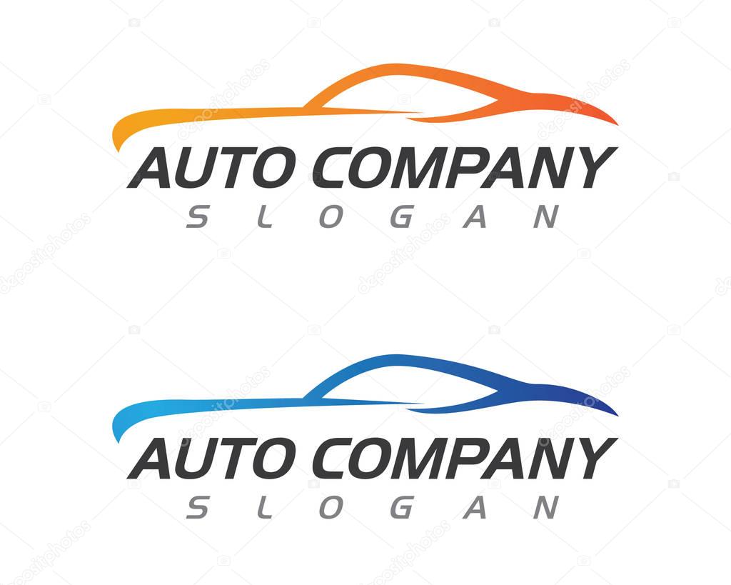 Speed Auto car Logo Template vector icon