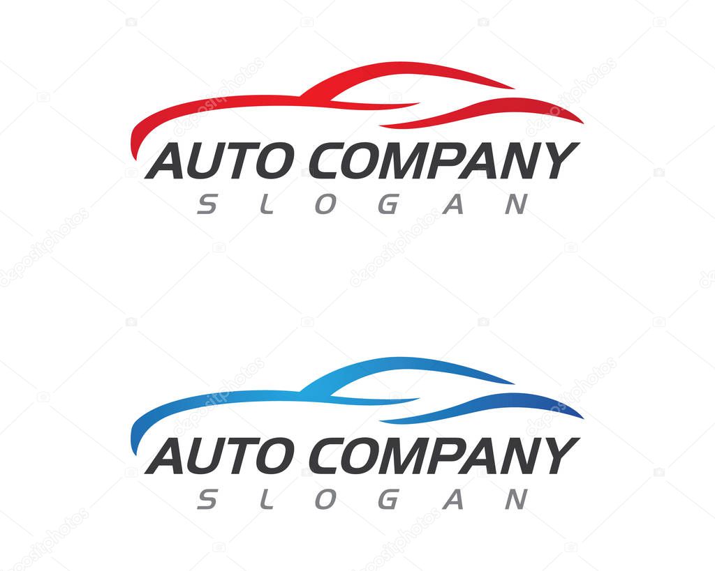 Speed Auto car Logo Template vector icon
