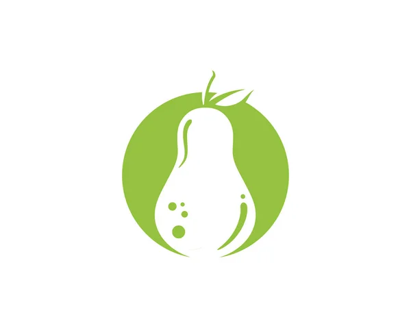 Pear frukt mat vektorillustration — Stock vektor