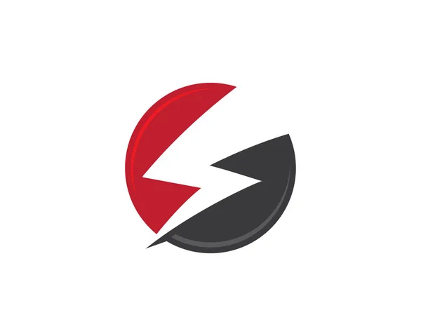 Lightning Logo Template vector pictogram illustratie ontwerp — Stockvector