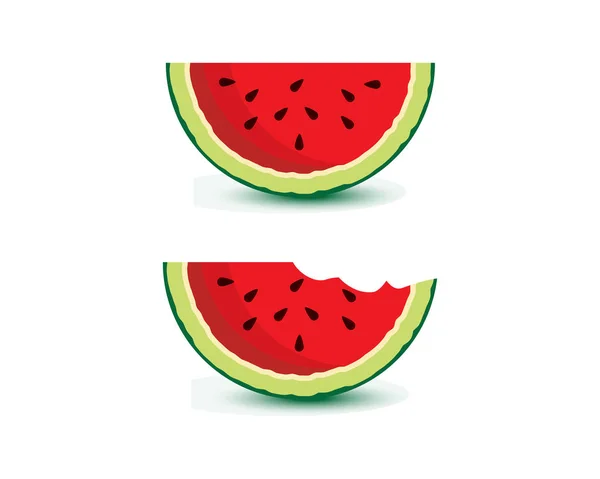 Wassermelone Vektor Illustration Design — Stockvektor