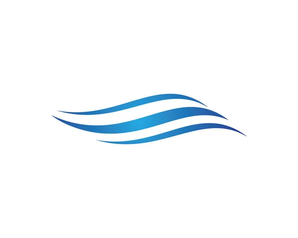 Templat logo gelombang air - Stok Vektor
