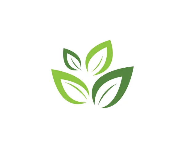 Logotipos de la ecología hoja verde naturaleza elemento vector icono — Archivo Imágenes Vectoriales