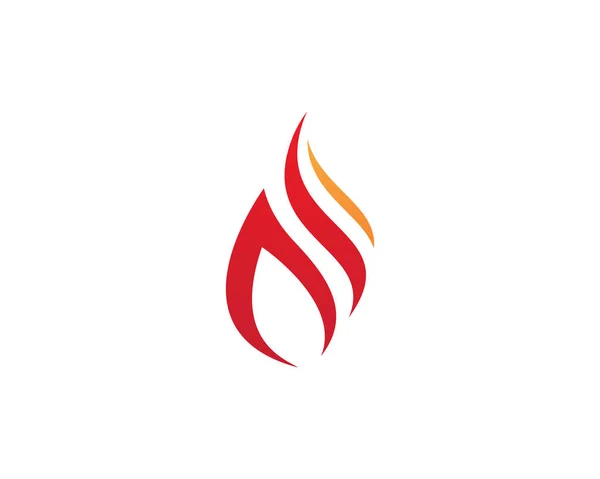 Brandflamme Logo-Vorlage — Stockvektor