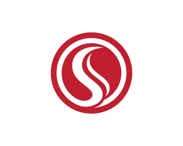 S Harfi Logo şablonu — Stok Vektör