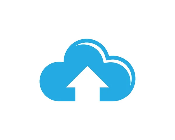 Cloud logotyp mall — Stock vektor
