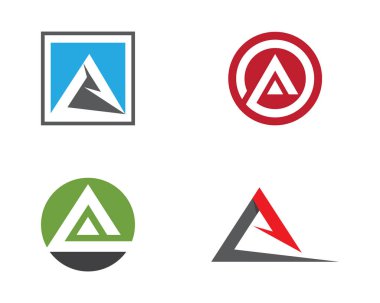 Bir Harf Logosu İş Şablonu Vektör simgesi