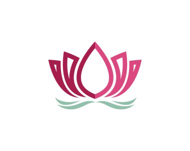 Güzellik Vektörü çiçek tasarımı logo şablonu simgesi