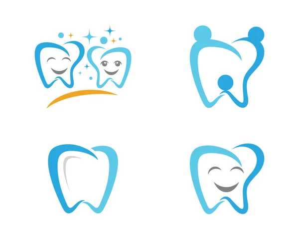 Sorriso Logotipo dental Modelo vetor ilustração ícone design —  Vetores de Stock