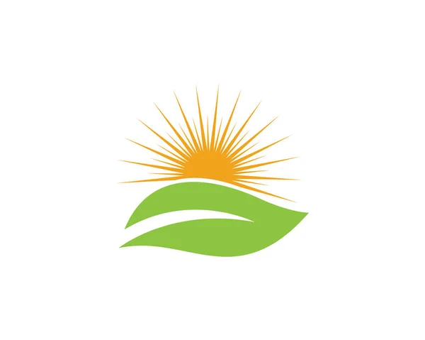 Logos zielony liść ekologia natura element wektor ikona — Wektor stockowy