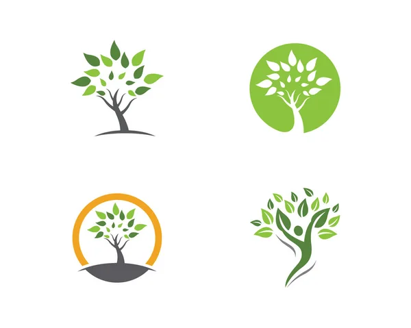 Logo 's van groene blad ecologie natuur element vector icoon — Stockvector