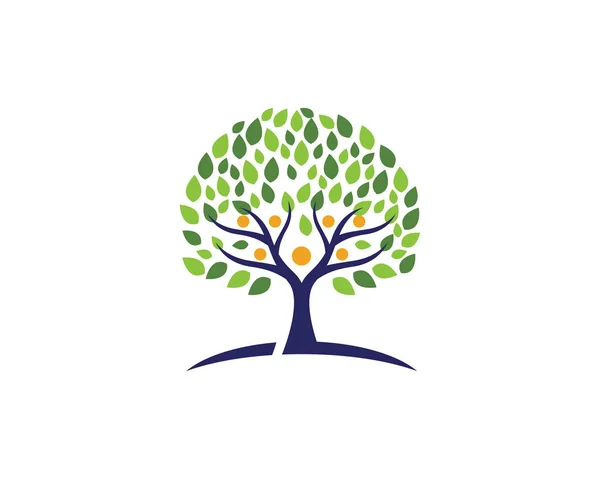Logotipos de folha verde ecologia elemento de natureza vetor ícone —  Vetores de Stock