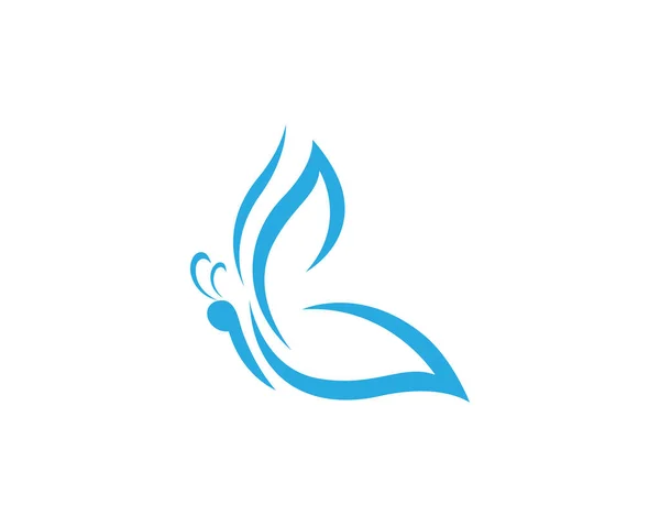 Vorlage Schmetterling Logo — Stockvektor