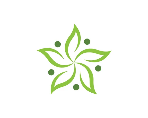 Logotipos de la ecología hoja verde naturaleza elemento vector icono — Archivo Imágenes Vectoriales