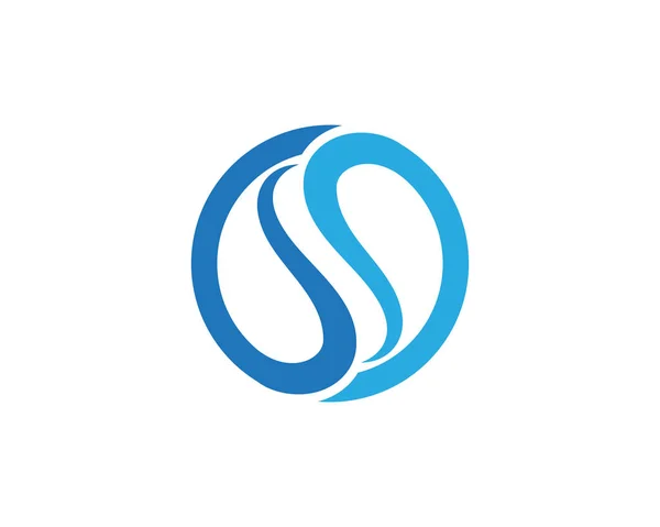 S Літера Логотип Шаблон — стоковий вектор
