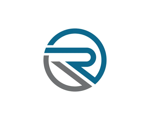 R Carta Logo Plantilla de Negocios Vector icono — Vector de stock