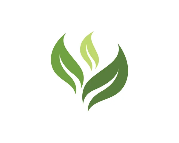 Logotipos de la ecología hoja verde naturaleza elemento vector icono — Vector de stock