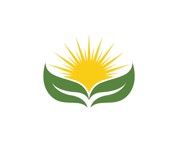Logo 's van groene blad ecologie natuur element vector icoon — Stockvector