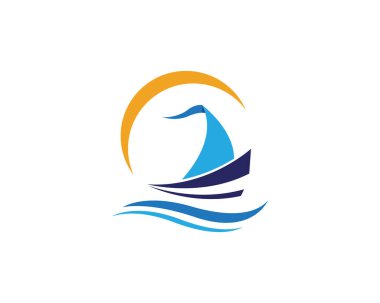 yolcu gemisi Logo şablonu
