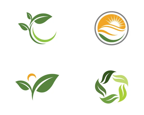 Drzewo liść logo natura element — Wektor stockowy