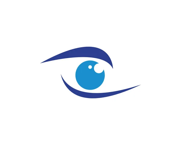 Дизайн векторного логотипу догляду за очима — стоковий вектор