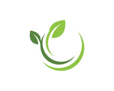 Ağaç yaprak ekoloji doğa vektör simgesi