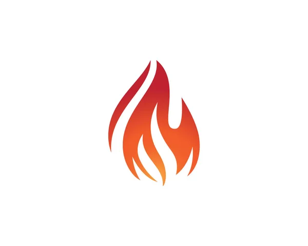 Fire flame logo vektor template - Stok Vektor