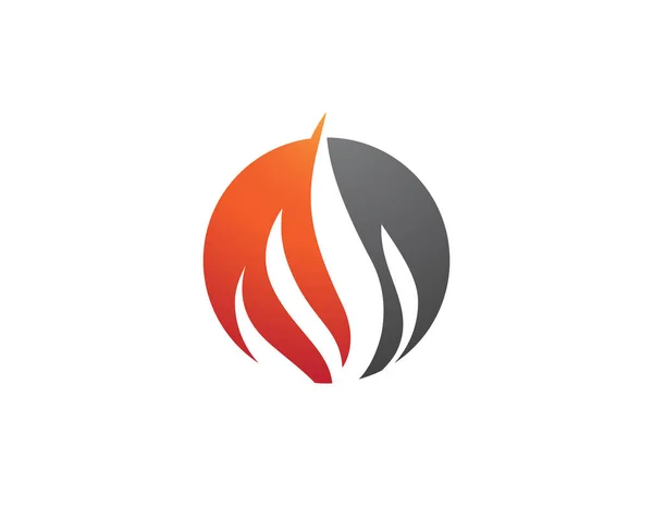 Vektor šablony ohnivého plamene — Stockový vektor
