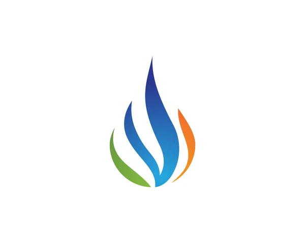 Plantilla de logotipo gota de agua — Vector de stock