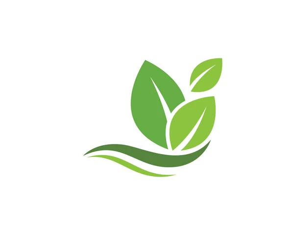 Feuille d'arbre écologie nature icône vecteur — Image vectorielle