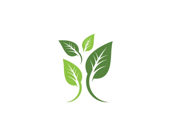 Drzewo ekologia liść natura wektor ikona — Wektor stockowy