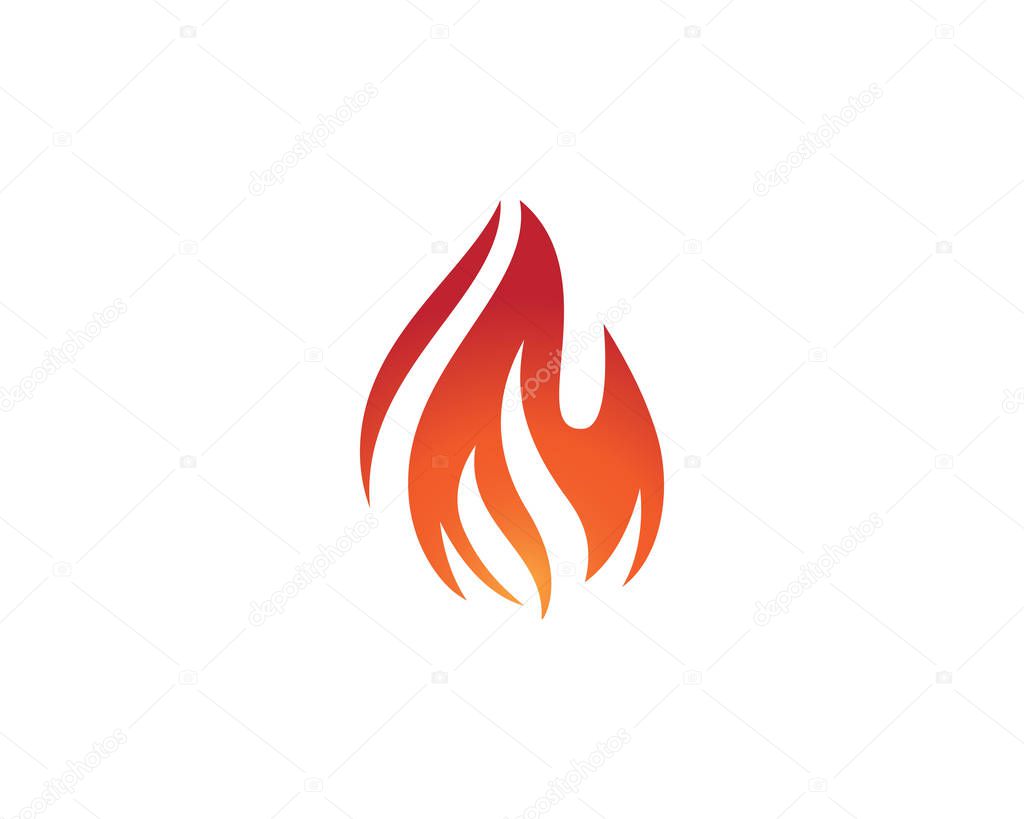 Fire flame Logo Template vector