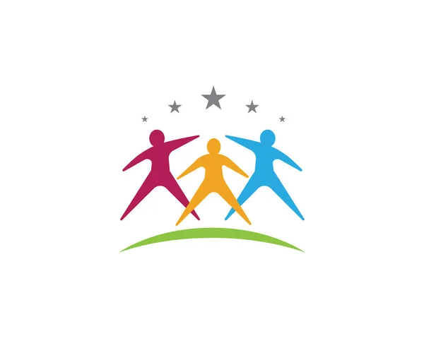Adoption und Community Care Logo — Stockvektor