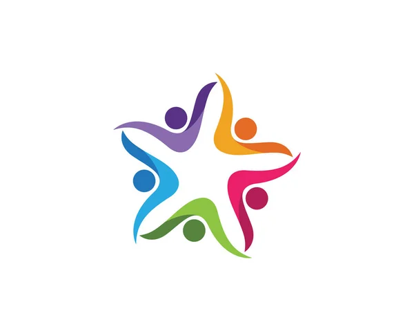 Przyjęcie i Logo Wspólnoty opieki — Wektor stockowy