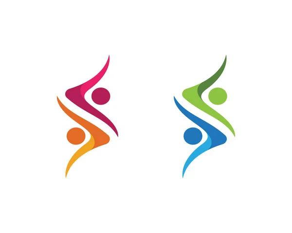 Υιοθέτηση και κοινοτικός λογότυπος φροντίδα — Διανυσματικό Αρχείο