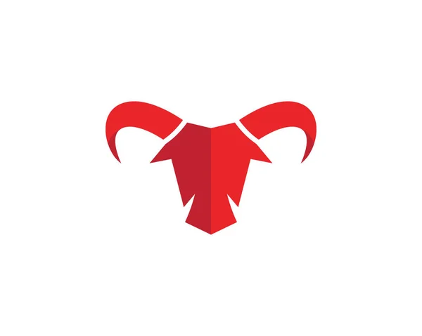 Templat Taurus Red Bull Logo - Stok Vektor