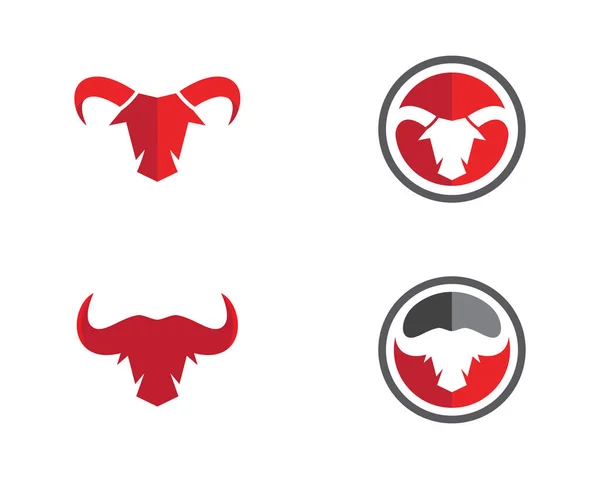 Red Bull Taurus Logo šablona — Stockový vektor