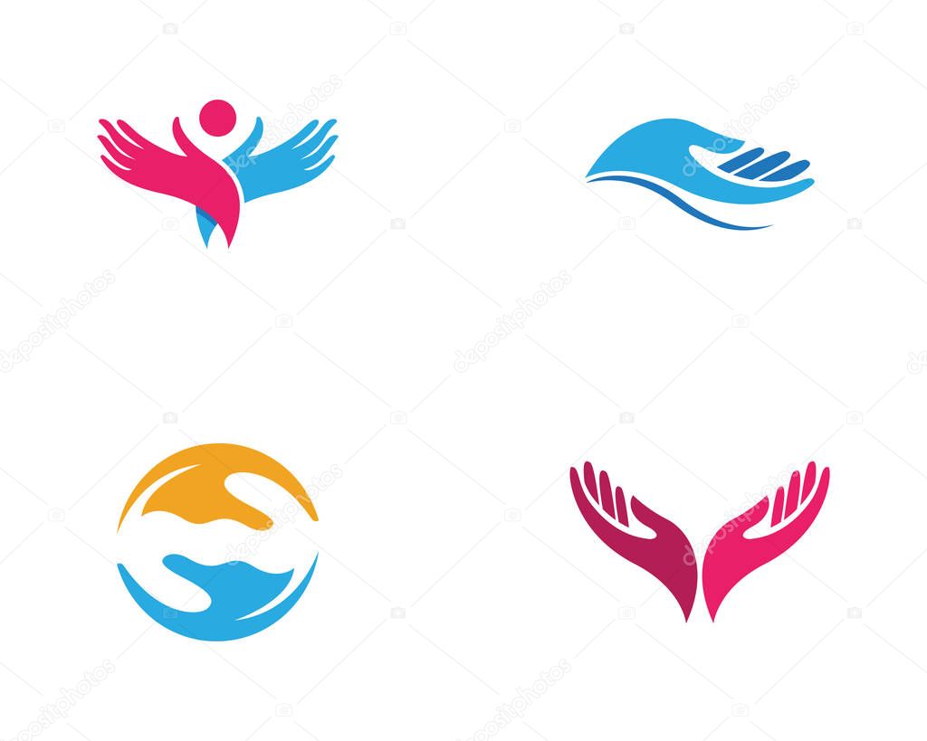 Hand Care Logo Template vector icon Business